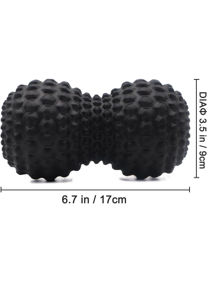CLENEA Peanut Massage Ball, Double Lacrosse Massage Roller Ball for Deep Tissue Muscle Massage, Physical Therapy, Myofascial Release, Muscle Knots, and Yoga Therapy - Image 2